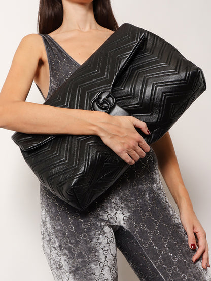 Matelassé leather GG Marmont shoulder bag thumbnail