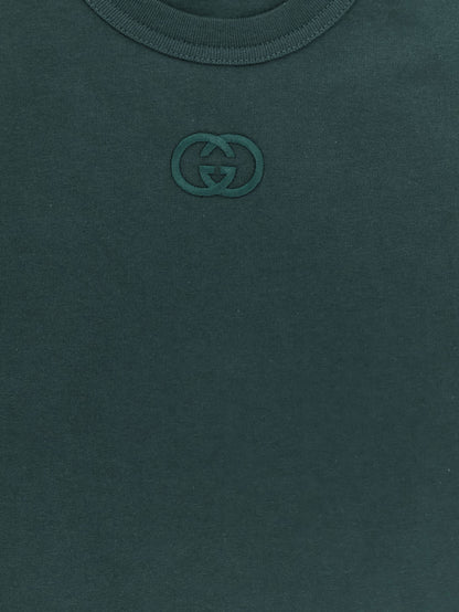T-shirt in cotone con dettaglio logo Incrocio GG thumbnail