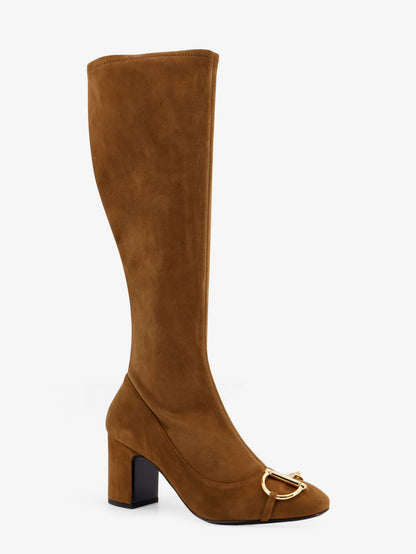 Suede boots with metal Horsebit thumbnail