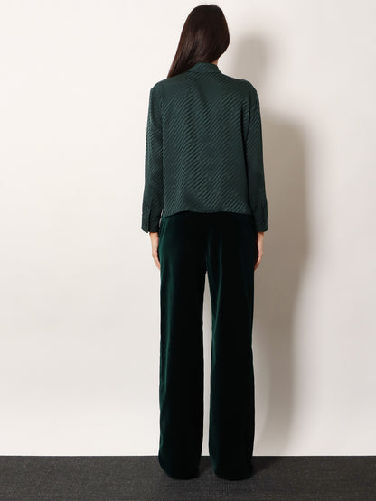 Camicia in seta con motivo diagonale thumbnail