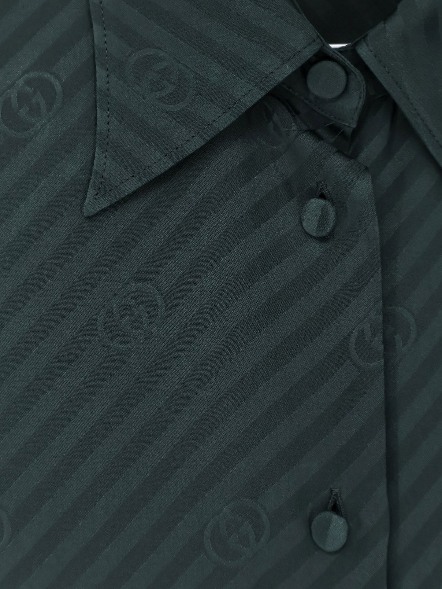 Camicia in seta con motivo diagonale