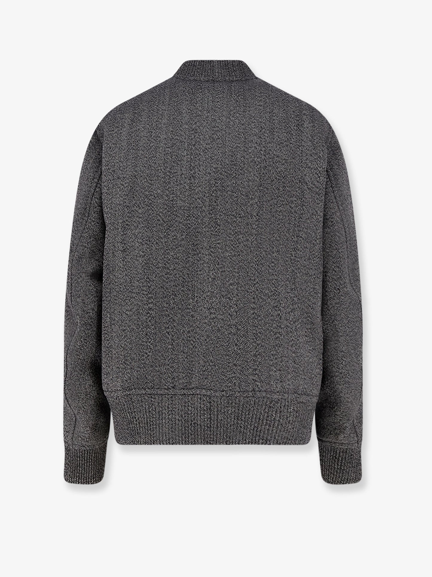 Reversible wool and nylon jacket