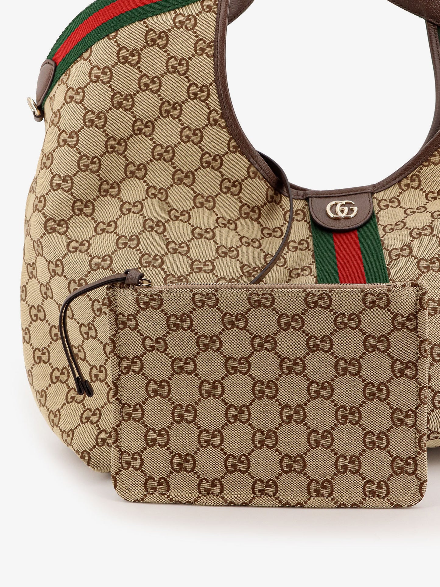 Gucci Giglio GG Supreme Fabric shopping bag