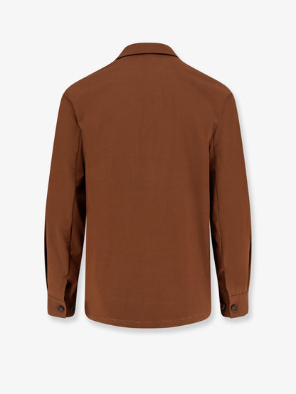 Bari oversized wool blend shirt thumbnail