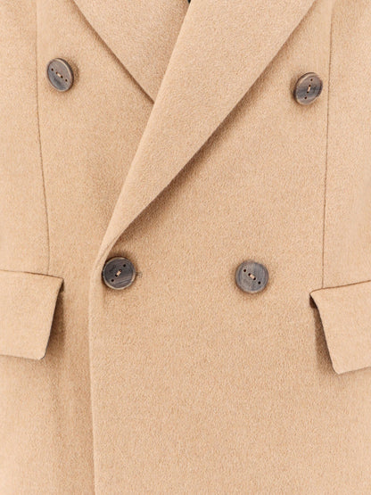 Cashmere coat with satin lining thumbnail