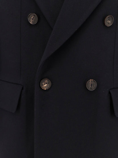 Cashmere coat with satin lining thumbnail