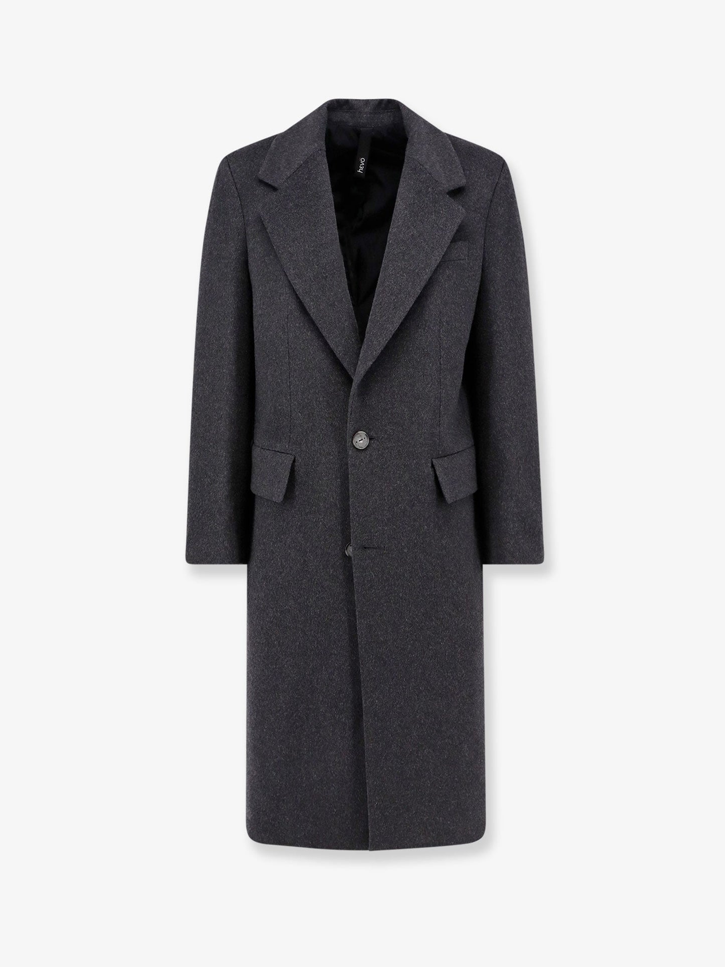 Cashmere coat with satin lining
