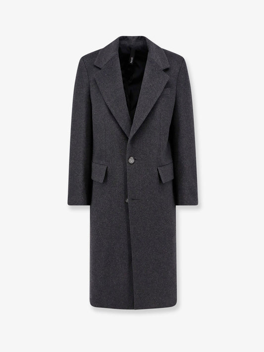 Cashmere coat with satin lining