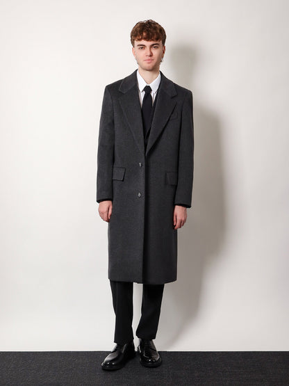 Cashmere coat with satin lining thumbnail