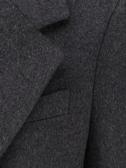 Cashmere coat with satin lining thumbnail