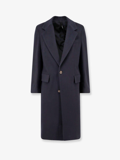 Cashmere coat with satin lining thumbnail