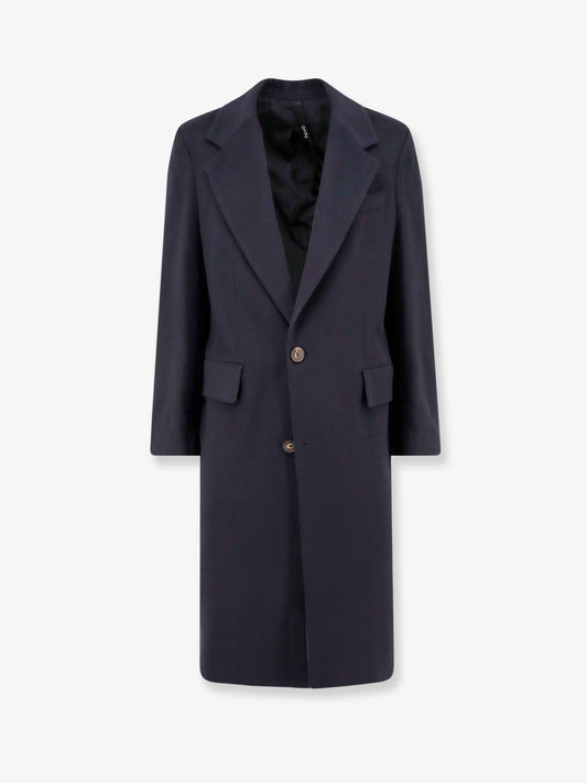 Cashmere coat with satin lining