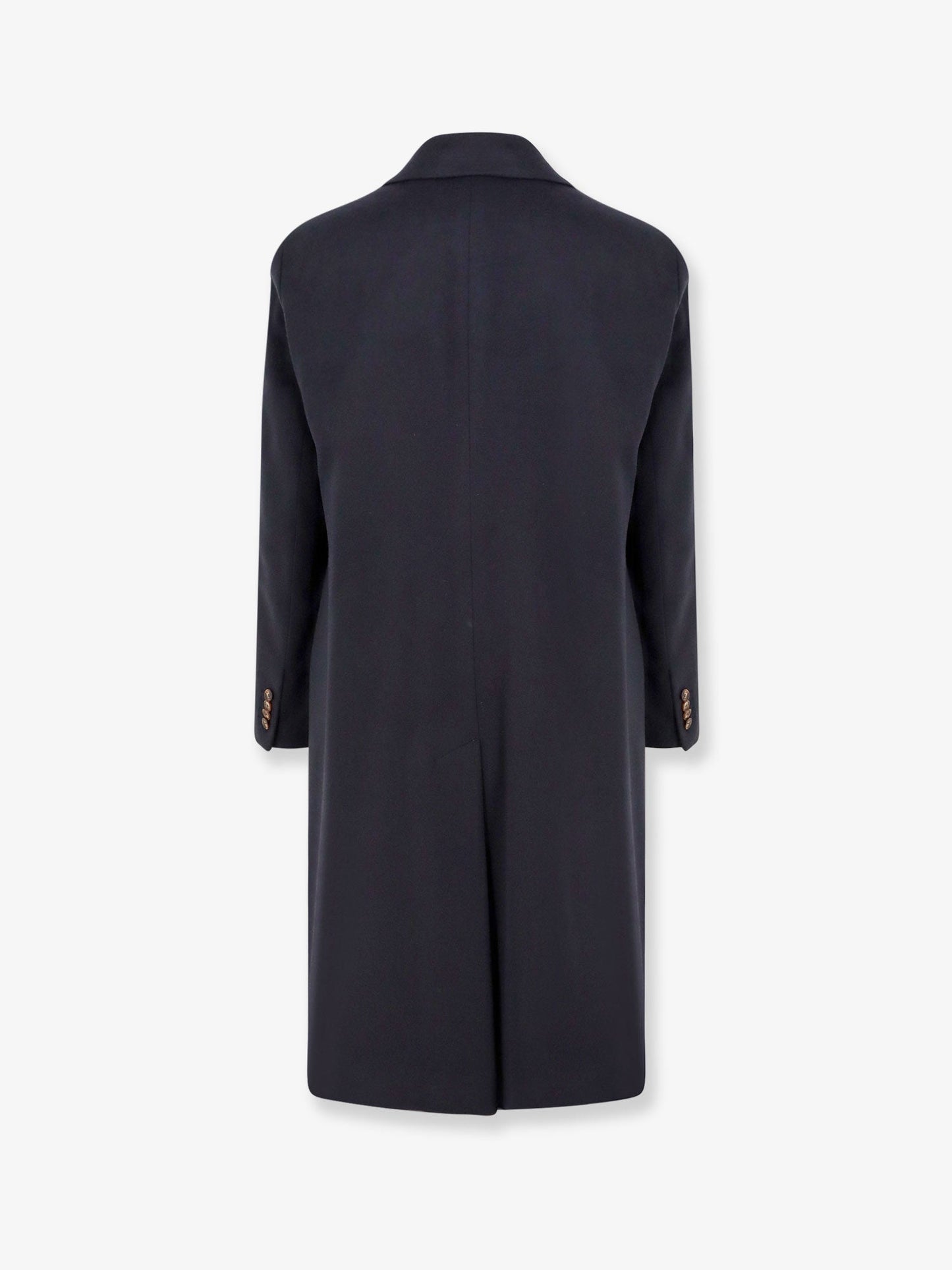 Cashmere coat with satin lining