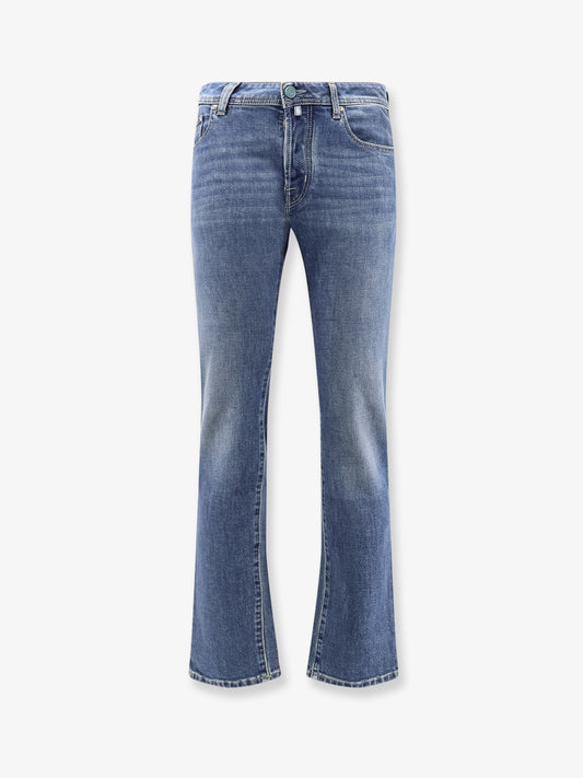Stretch cotton blend jeans