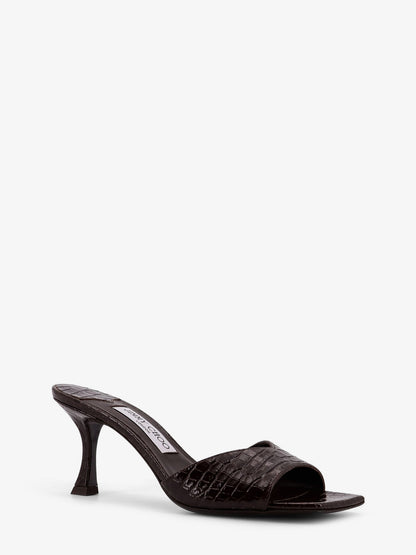 Skye printed leather sandals thumbnail