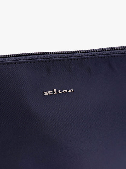 Nylon clutch with metal lettering logo thumbnail