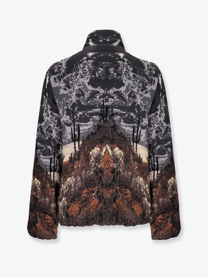 Knitted cotton and wool jacket thumbnail