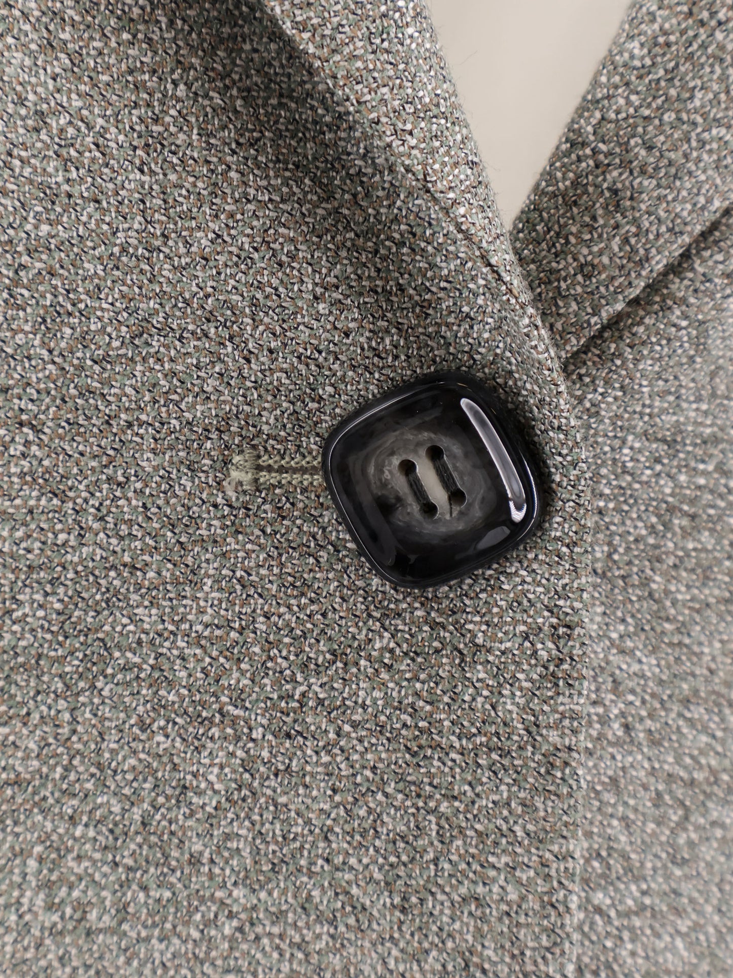 Single-breasted virgin wool and viscose blazer