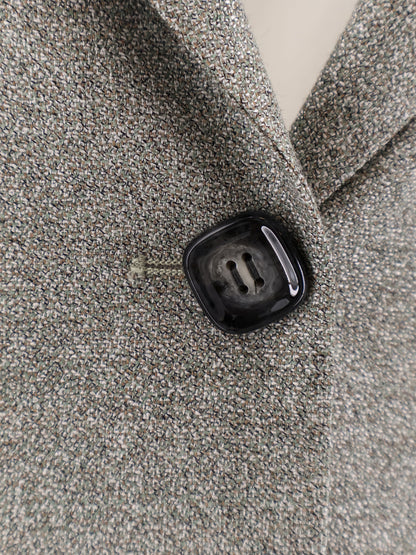 Single-breasted virgin wool and viscose blazer thumbnail