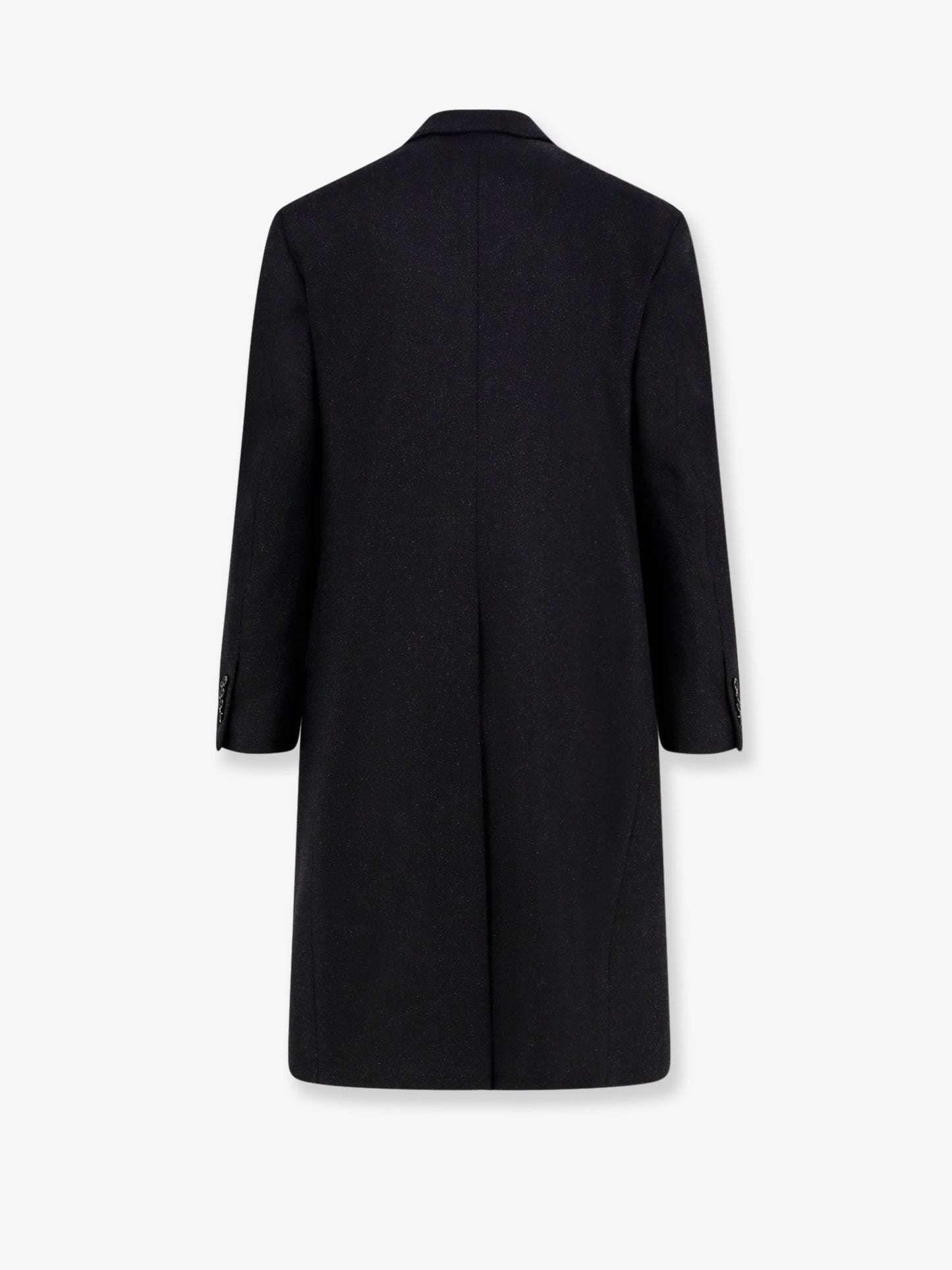 Double-breasted wool and cashmere coat