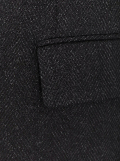 Double-breasted wool and cashmere coat thumbnail