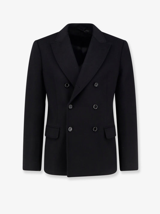 Double-breasted wool blazer