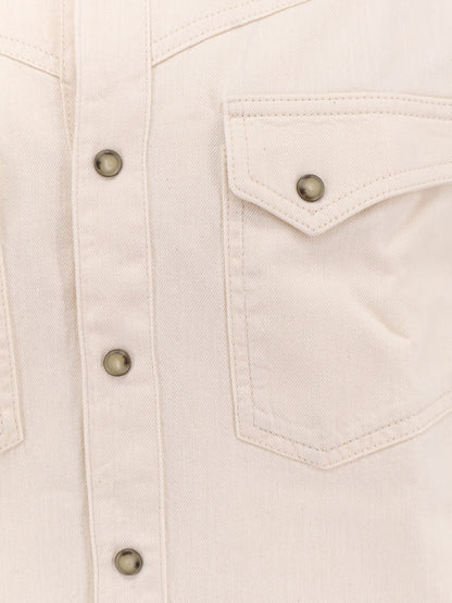 White denim shirt thumbnail