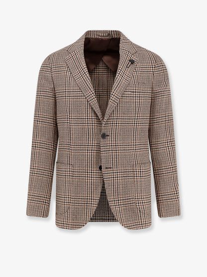 Madras wool blend blazer thumbnail