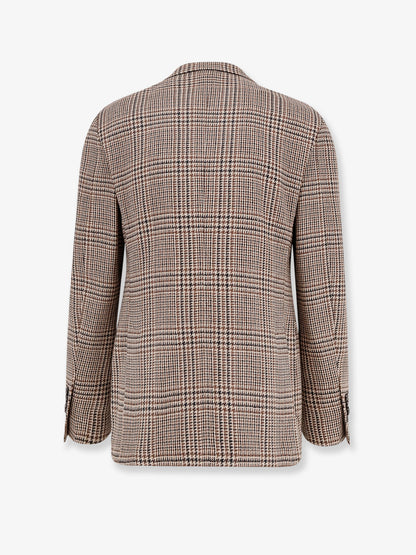 Madras wool blend blazer thumbnail