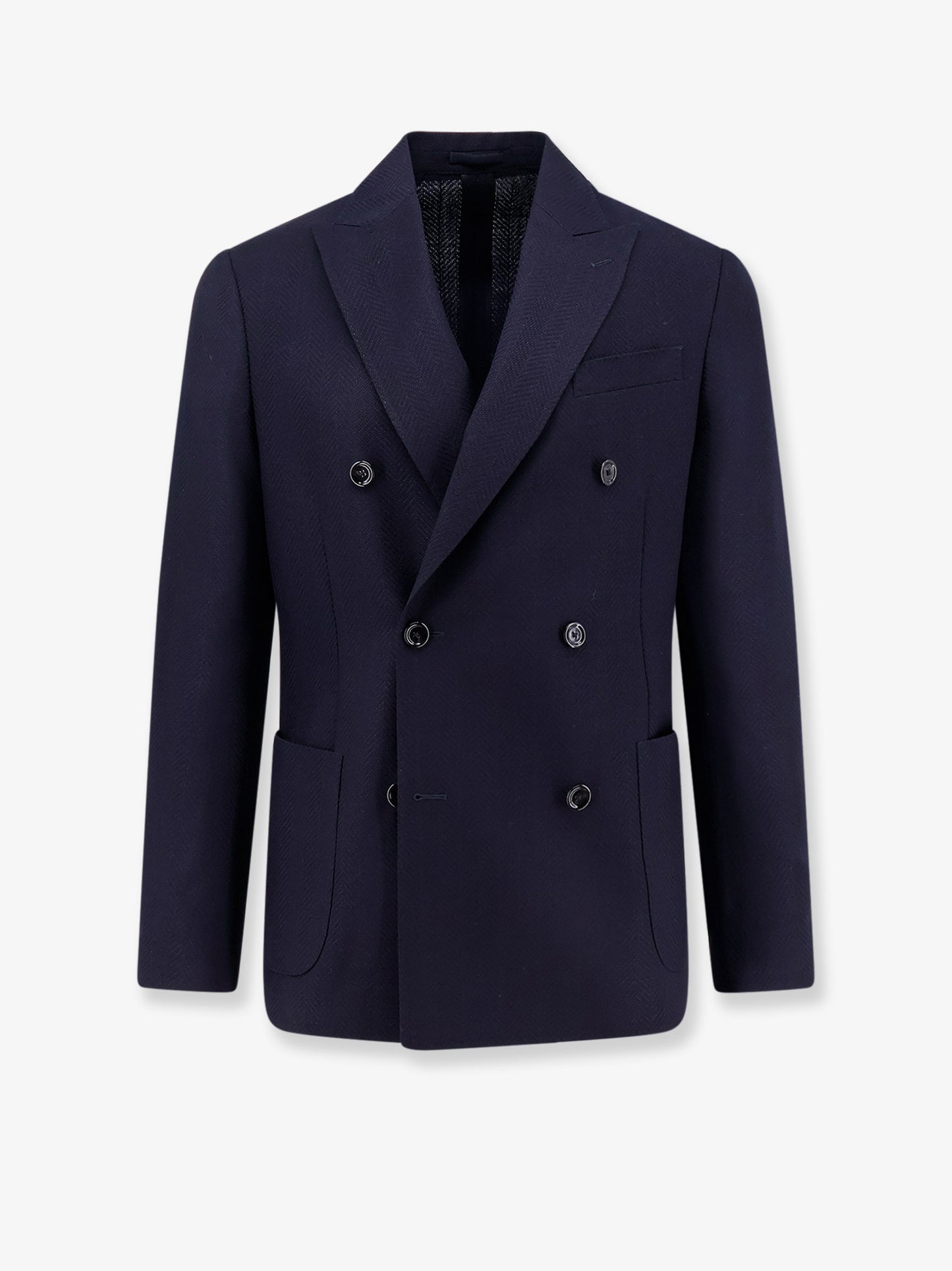 Roma pure virgin wool double-breasted blazer