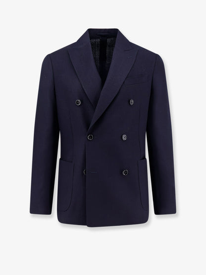 Roma pure virgin wool double-breasted blazer thumbnail