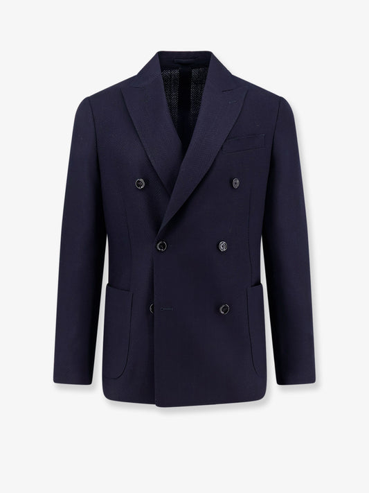 Roma pure virgin wool double-breasted blazer