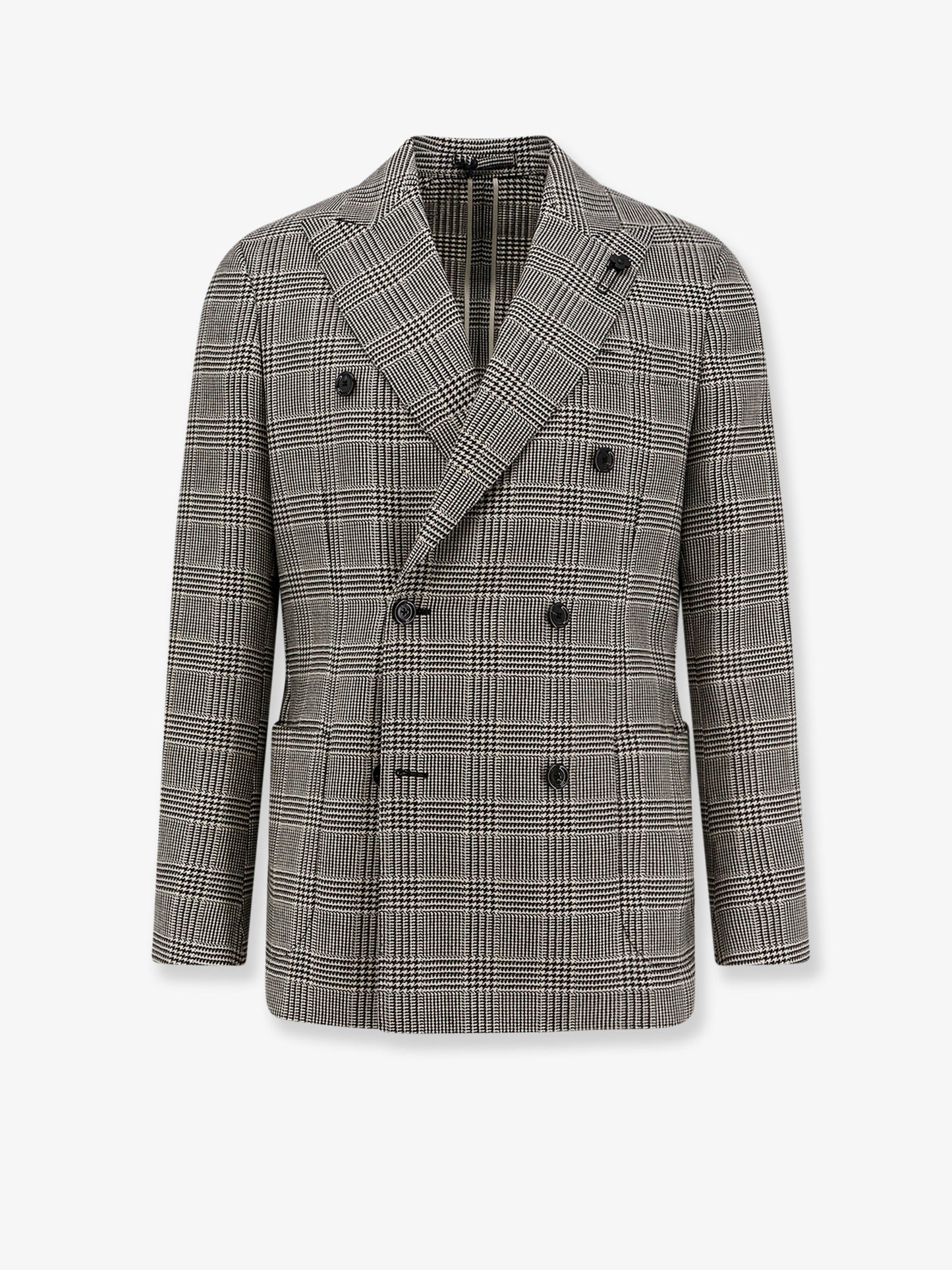 Roma double-breasted virgin wool blazer