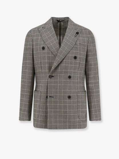 Roma double-breasted virgin wool blazer thumbnail