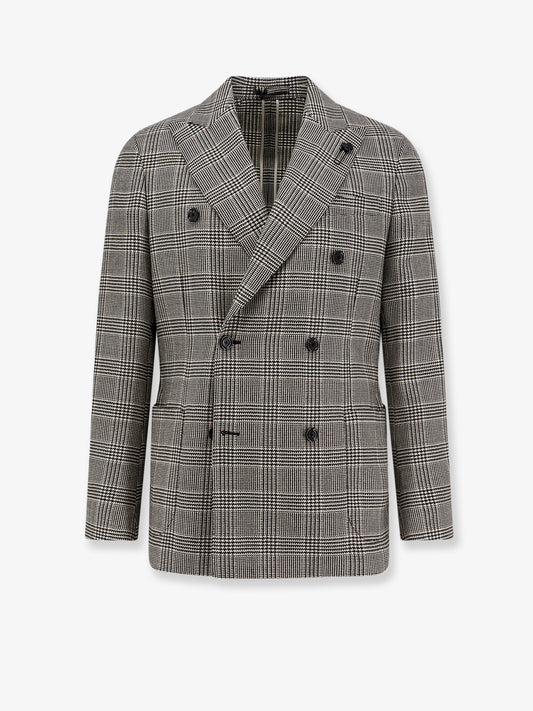 Roma double-breasted virgin wool blazer