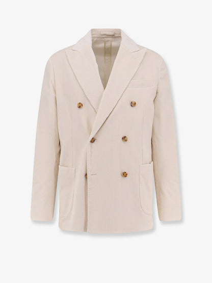 Double-breasted corduroy blazer thumbnail