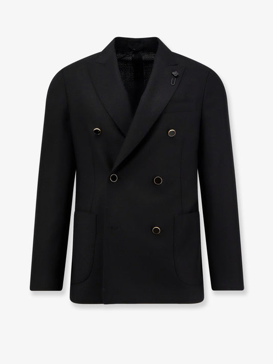 Roma double-breasted wool blazer
