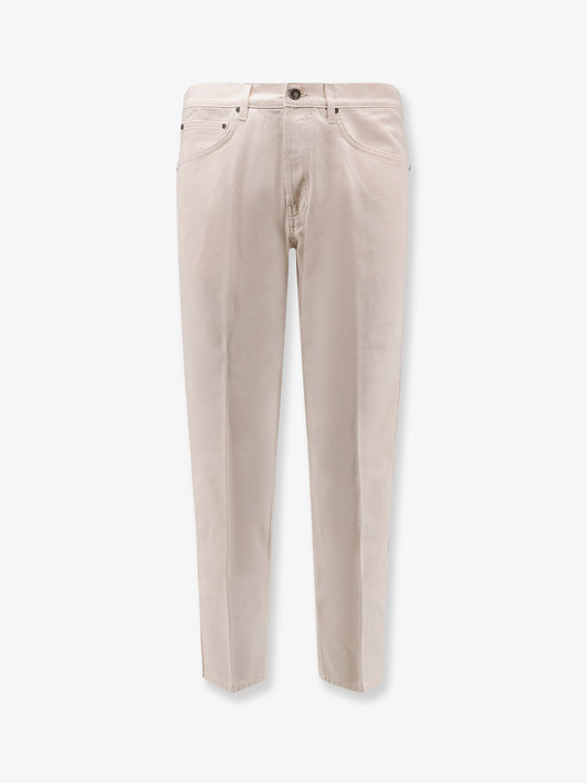 White denim trousers