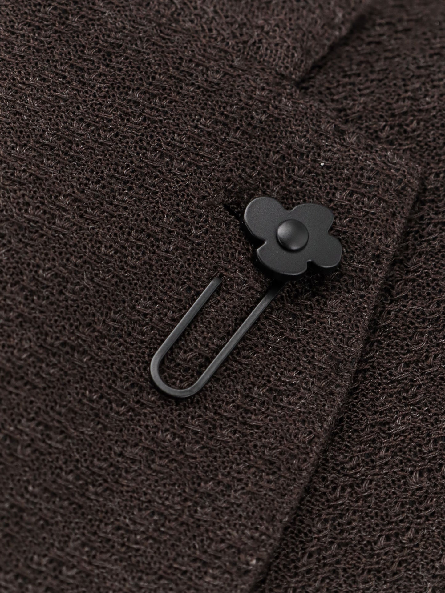 Single-breasted wool and cotton knit blazer