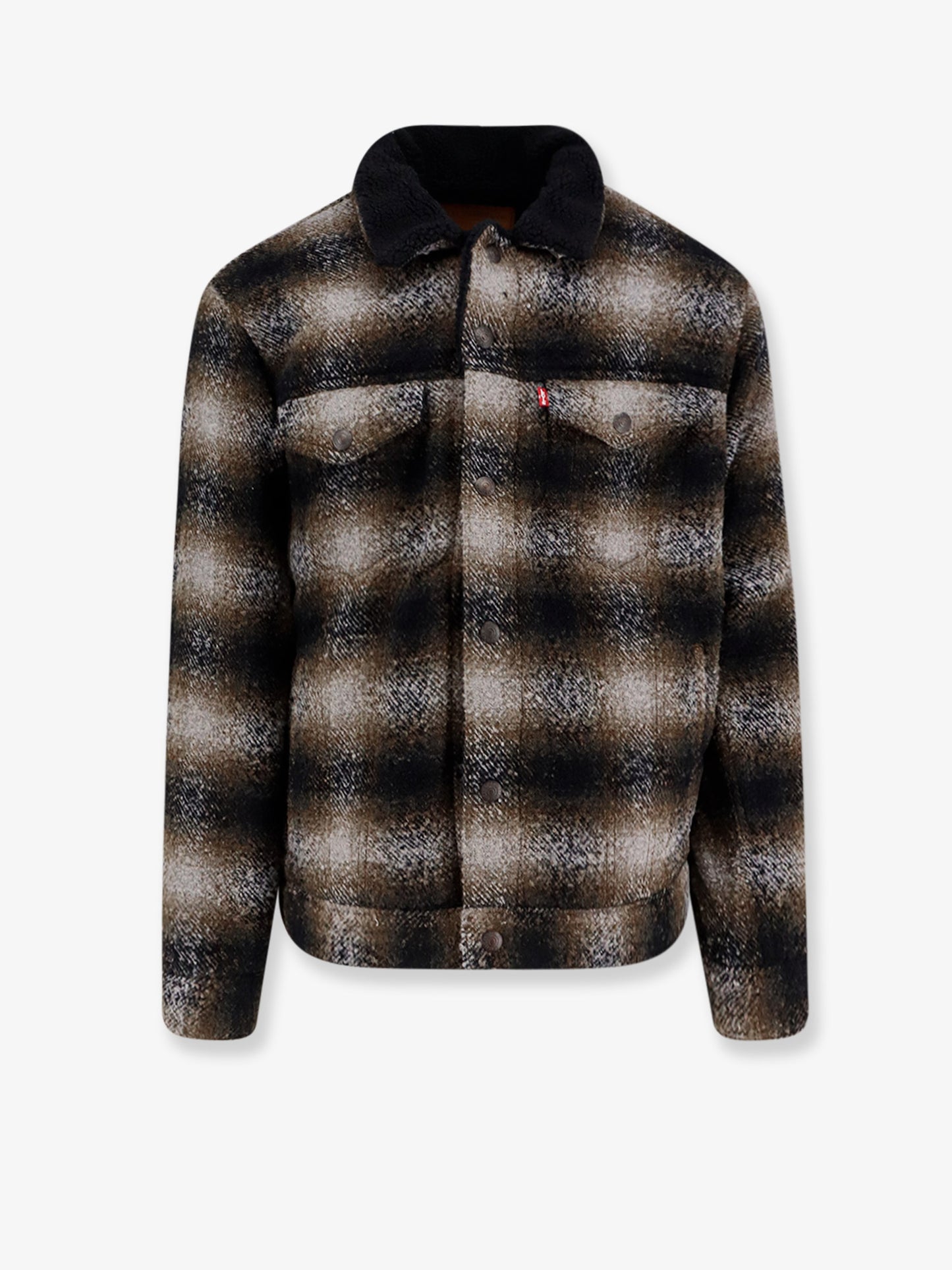Jacket with Plaid motif