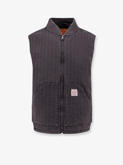 Sleeveless denim jacket thumbnail