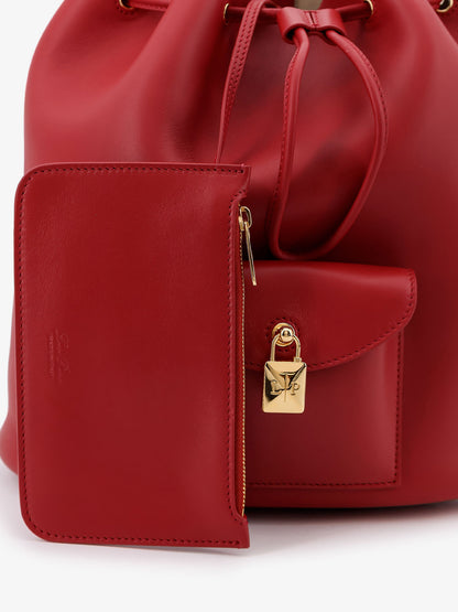 Extra Drawstring L27 leather backpack thumbnail