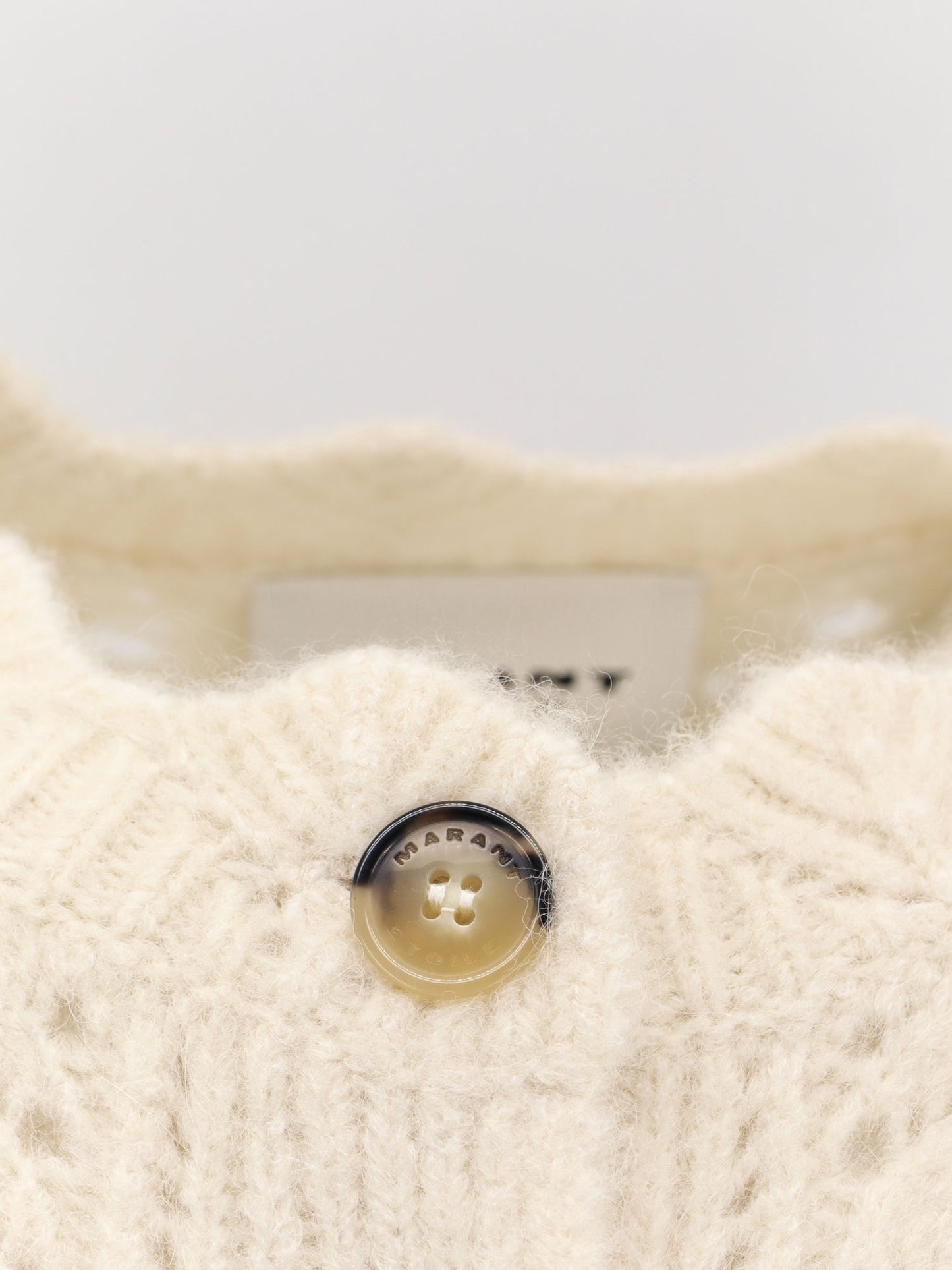 Maxine perforated alpaca blend cardigan