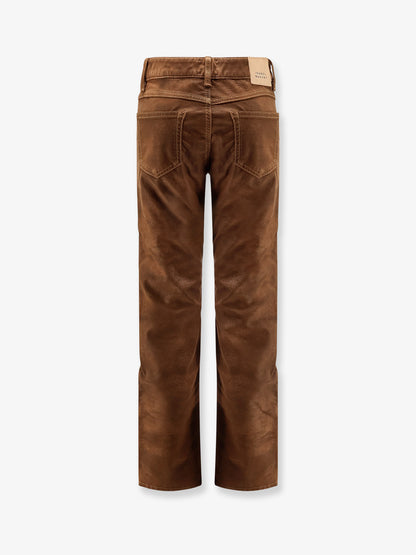 Kelsie leather-alternative material trousers thumbnail