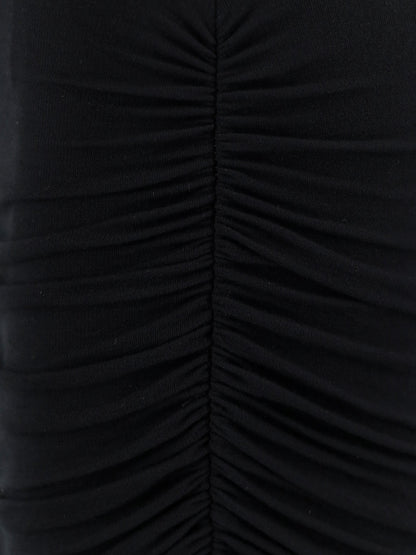 Donna stretch fabric long dress thumbnail