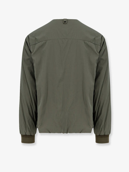 Nylon jacket with metal logo patch on the front thumbnail
