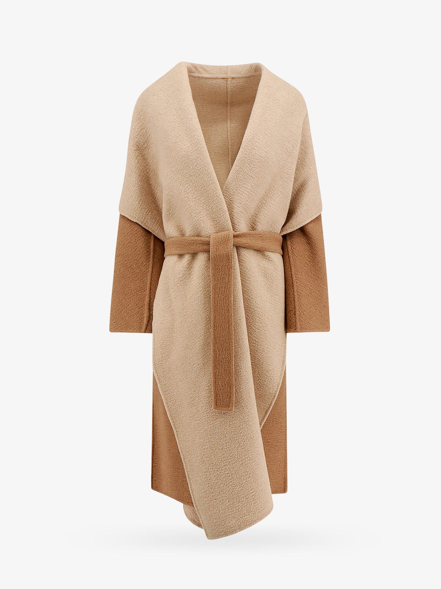 Reversible camel coat