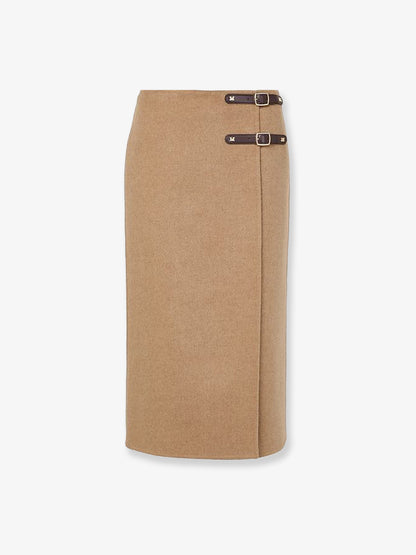 Curzio camel midi skirt thumbnail