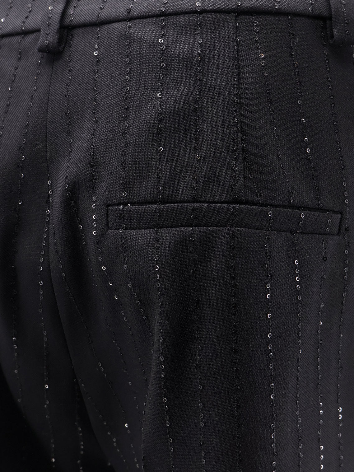 Siberia virgin wool shorts with sequins