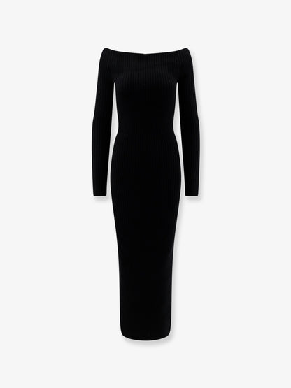 Arnes wool and cashmere long dress thumbnail